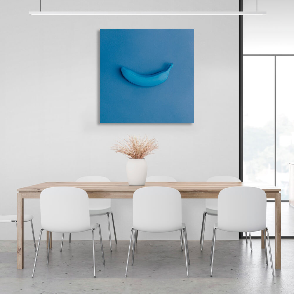 For the kitchen Blue banana Canvas Wall Art Print For Kitchen