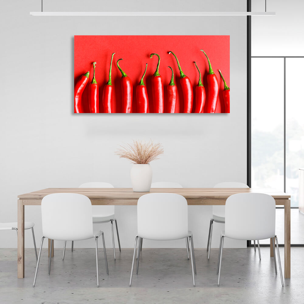 For the kitchen Chili peppers Canvas Wall Art Print For Kitchen