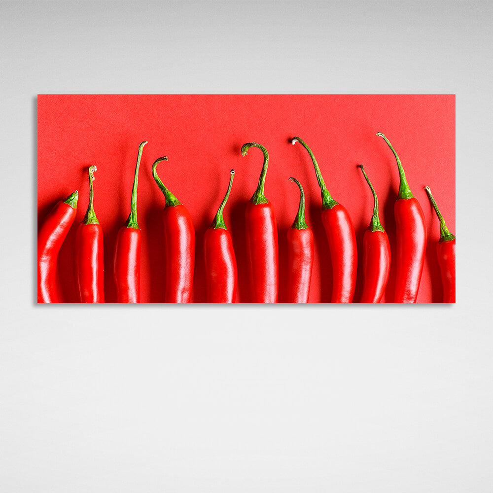 For the kitchen Chili peppers Canvas Wall Art Print For Kitchen