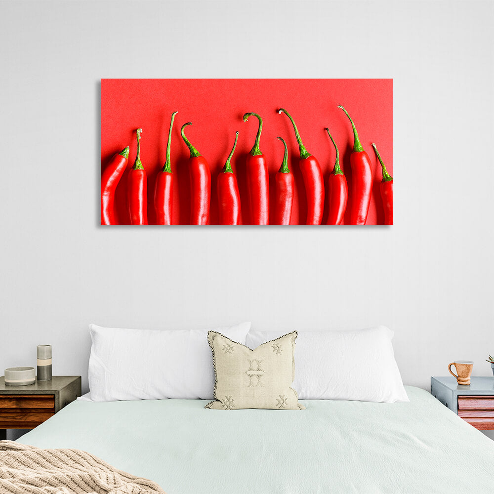 For the kitchen Chili peppers Canvas Wall Art Print For Kitchen