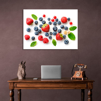 For the kitchen Berries Canvas Wall Art Print For Kitchen