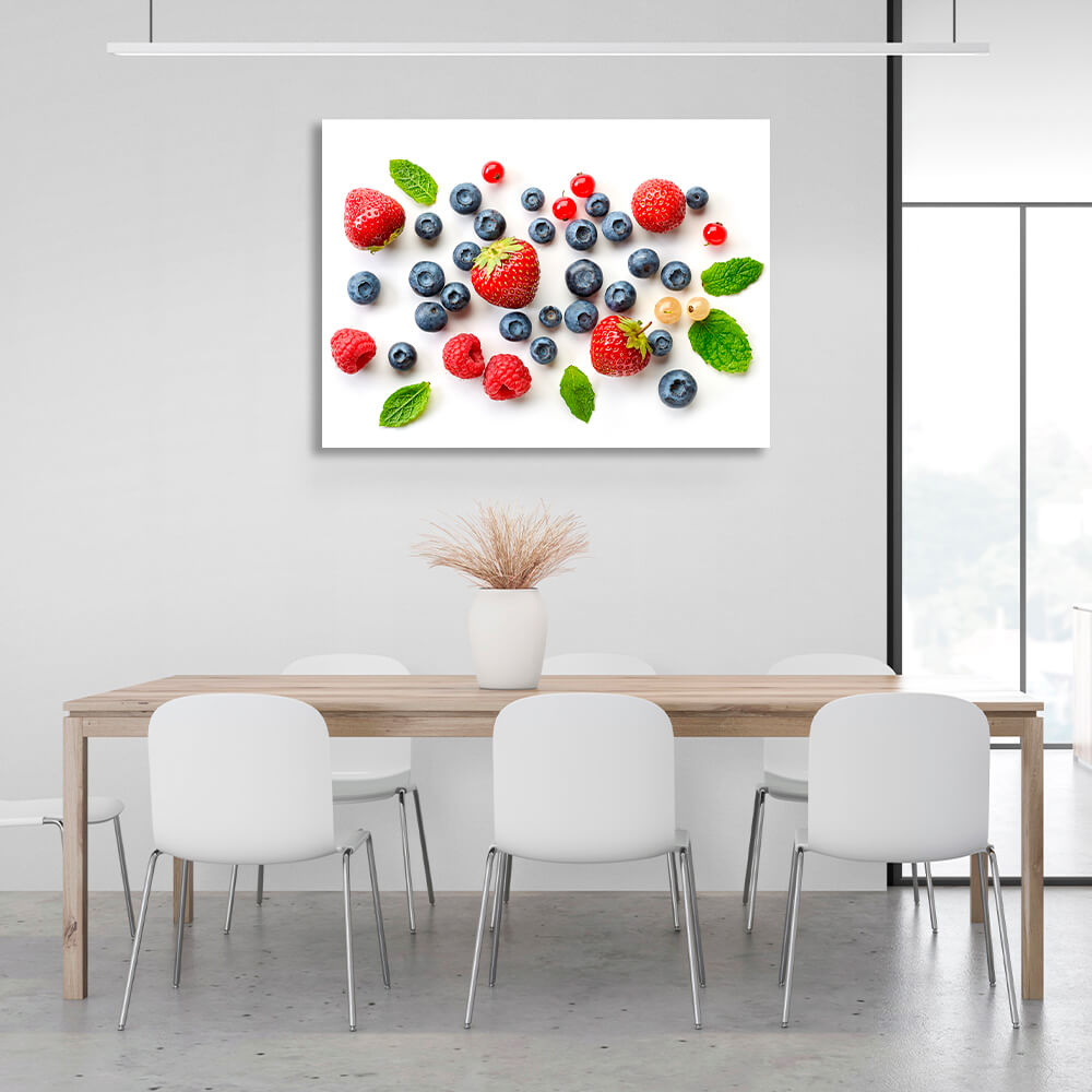 For the kitchen Berries Canvas Wall Art Print For Kitchen