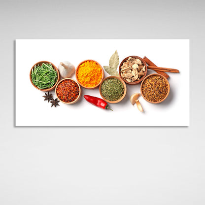 For the kitchen Spice plates Canvas Wall Art Print For Kitchen