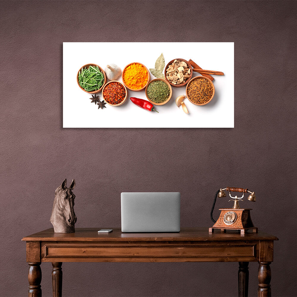 For the kitchen Spice plates Canvas Wall Art Print For Kitchen