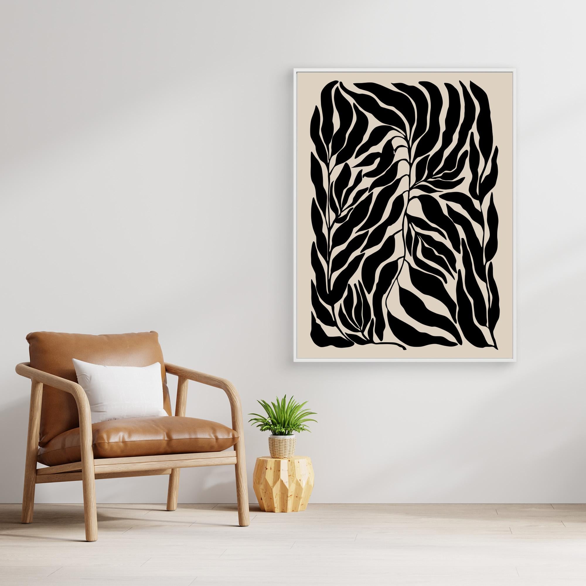 Black abstract plant 