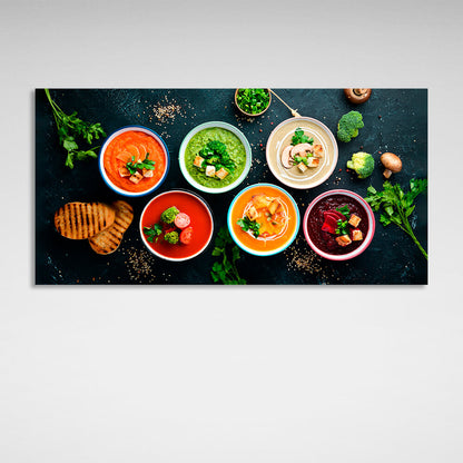 For the kitchen Cream soups Canvas Wall Art Print For Kitchen