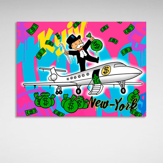 Kyiv - New-York Inspirational Canvas Wall Art Print