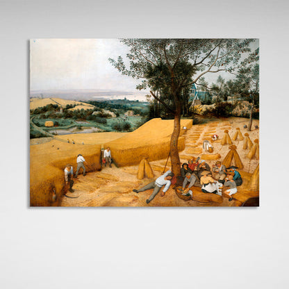 Reproduction Harvest by Pieter Bruegel Reproduction Canvas Wall Art Print