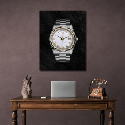 To motivate Rolex Motivational Canvas Wall Art Print