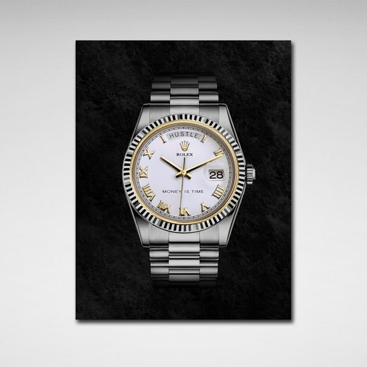 To motivate Rolex Motivational Canvas Wall Art Print