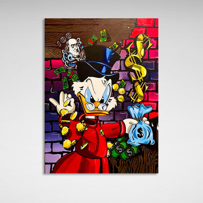 Scrooge's a chef Inspirational Canvas Wall Art Print