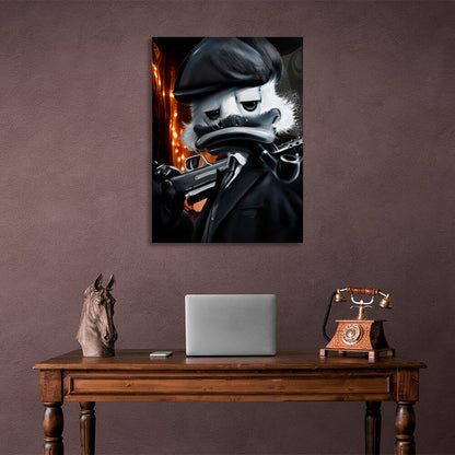 Scrooge Mafia Inspirational Canvas Wall Art Print