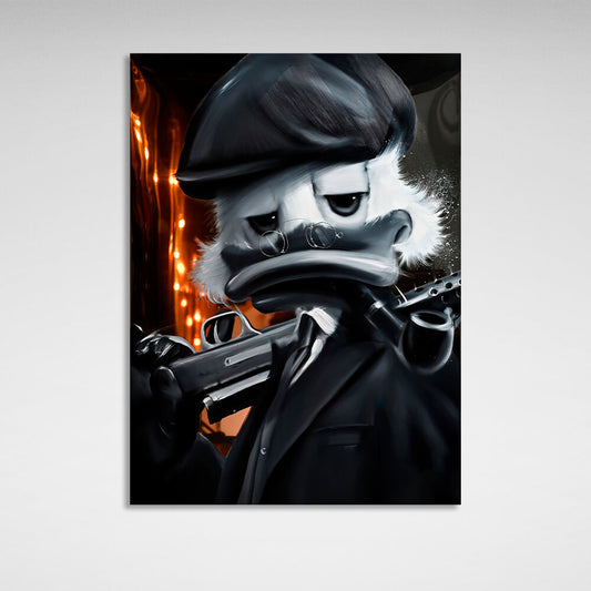 Scrooge Mafia Inspirational Canvas Wall Art Print