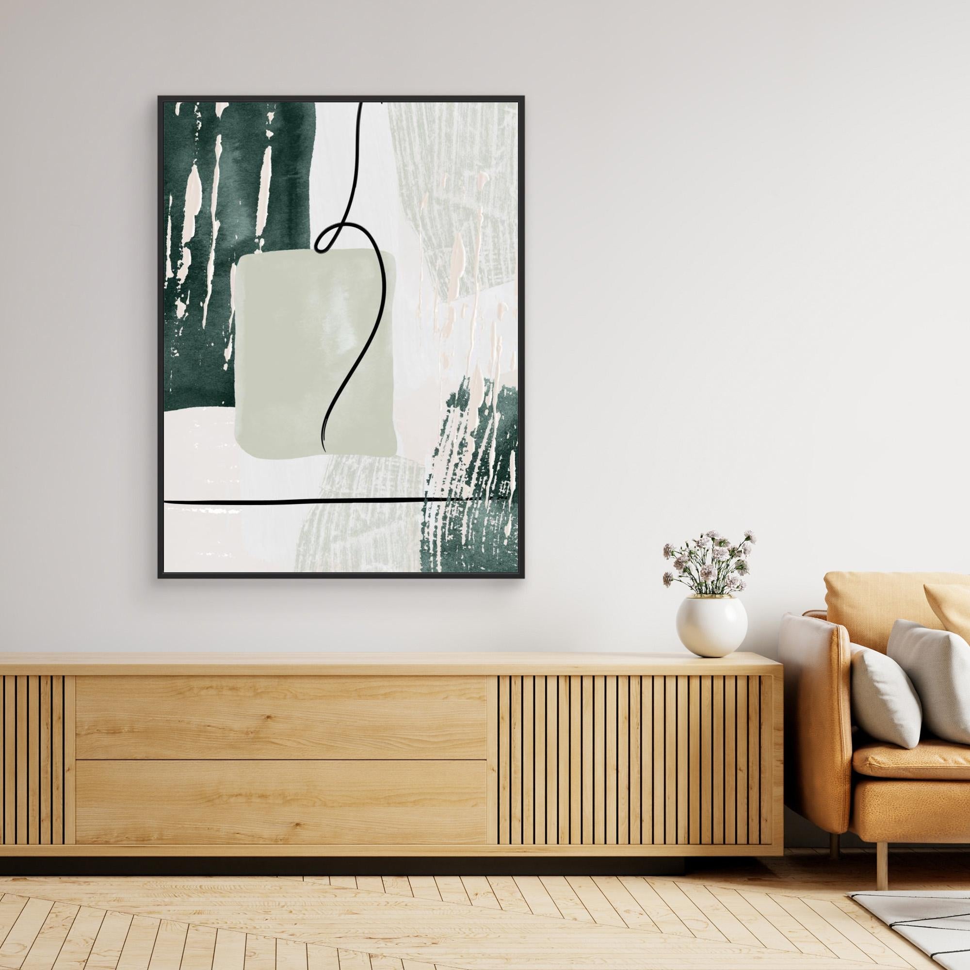 Abstract Shapes in Green