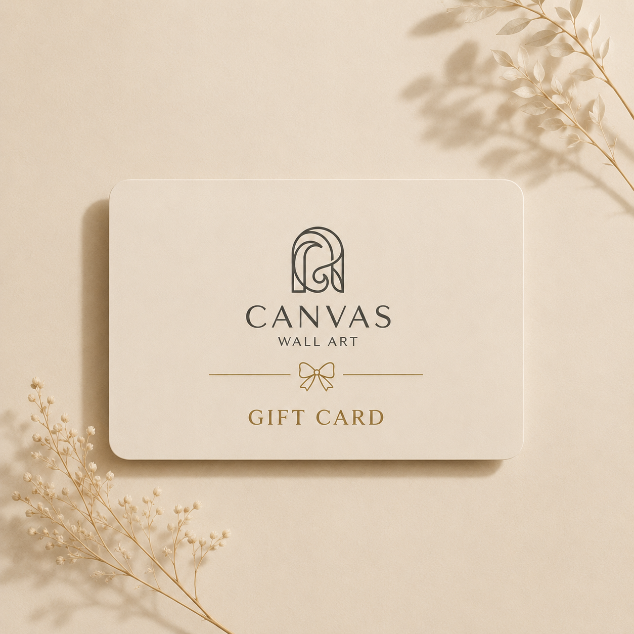 Canvas Wall Art Gift Card