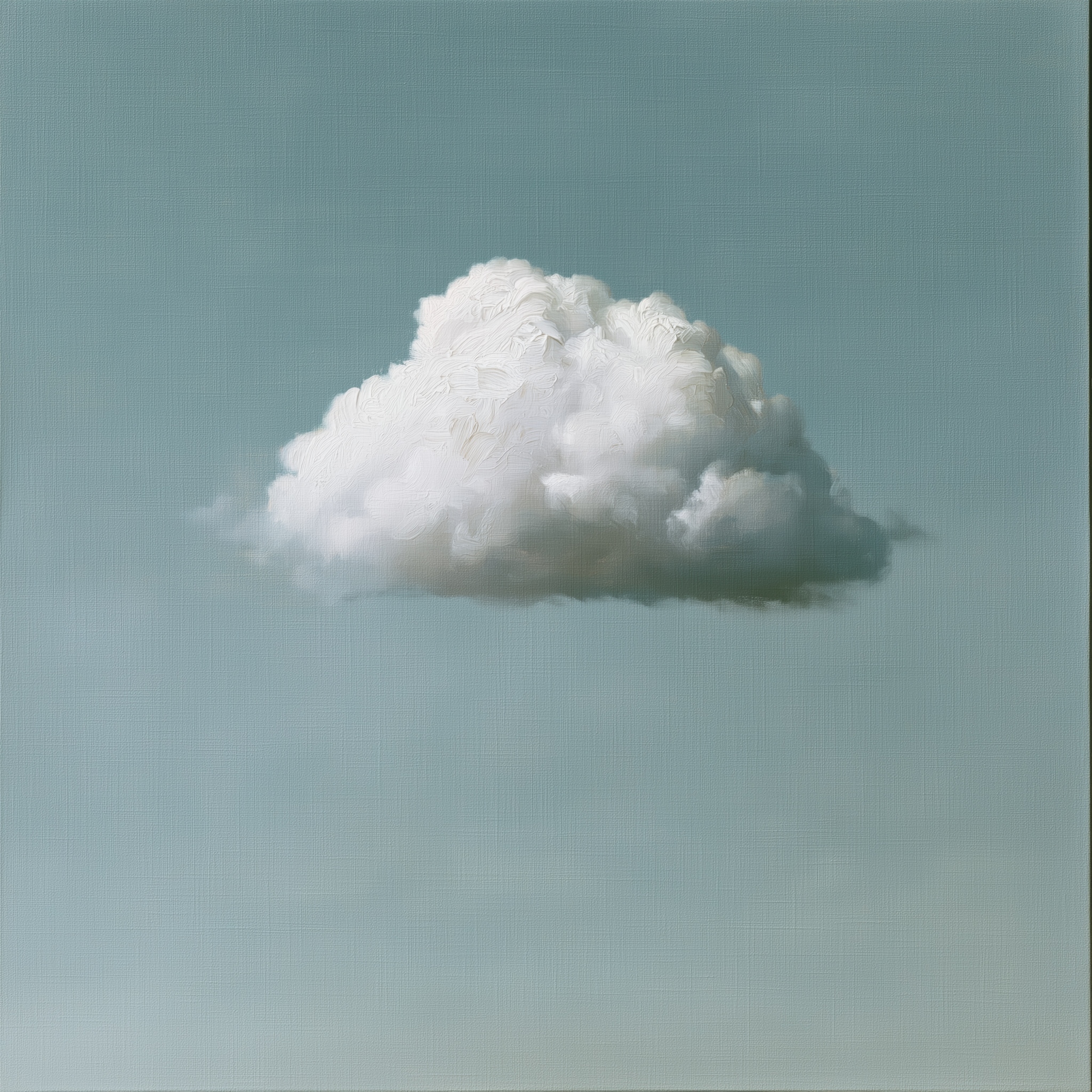 Silent Cloud I – Minimalist Cloud Canvas Wall Art