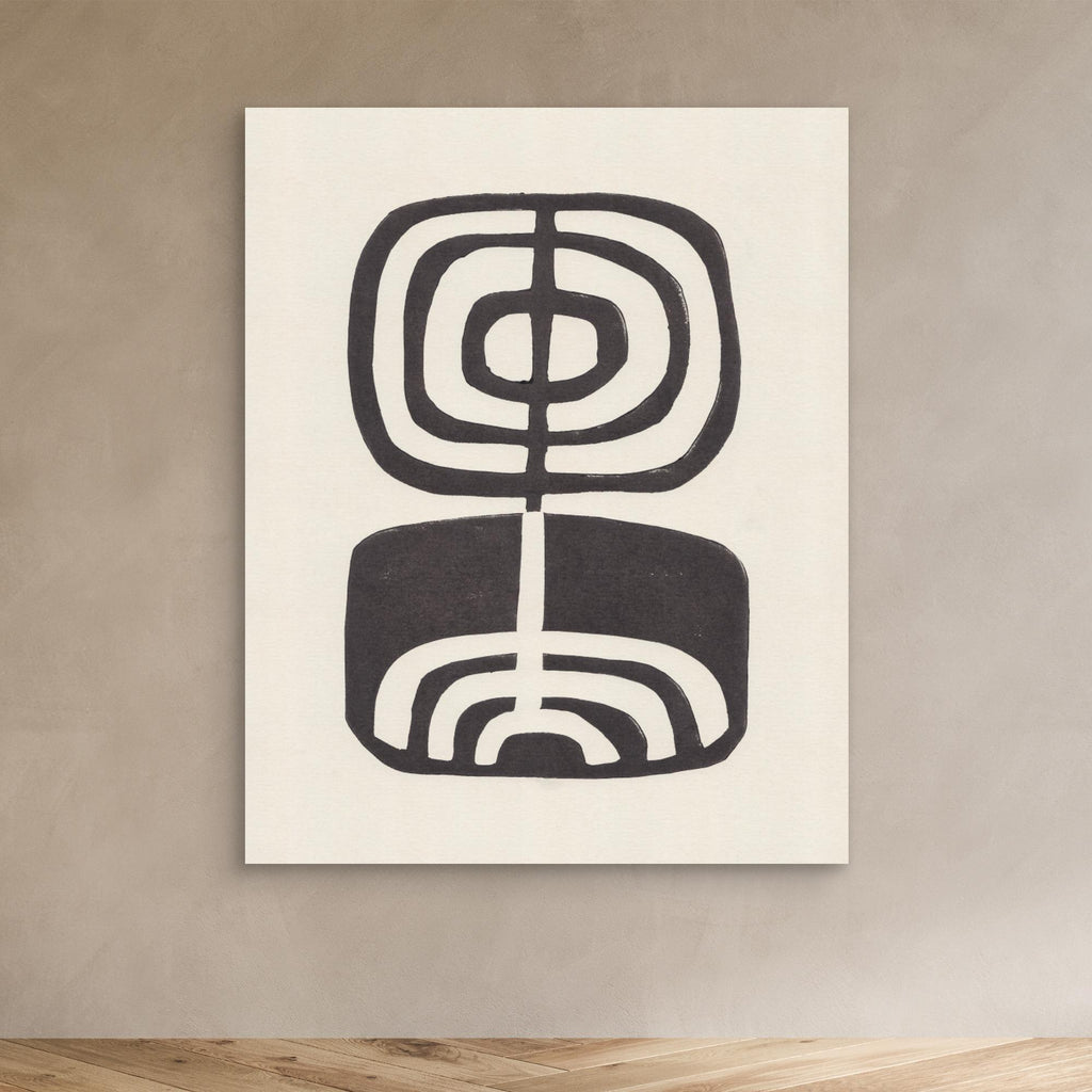 Modern Plant / Lino Print by Alisa Galitsyna