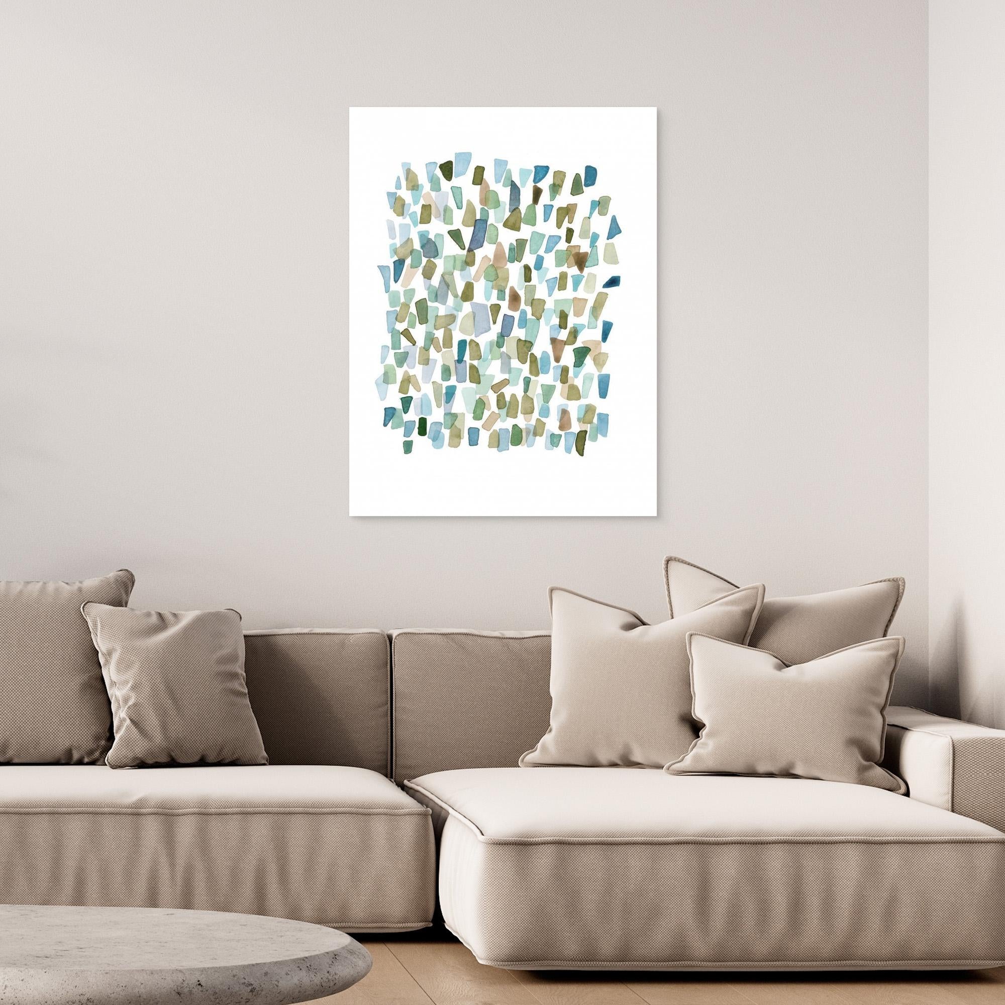 Green Mossy Seaglass