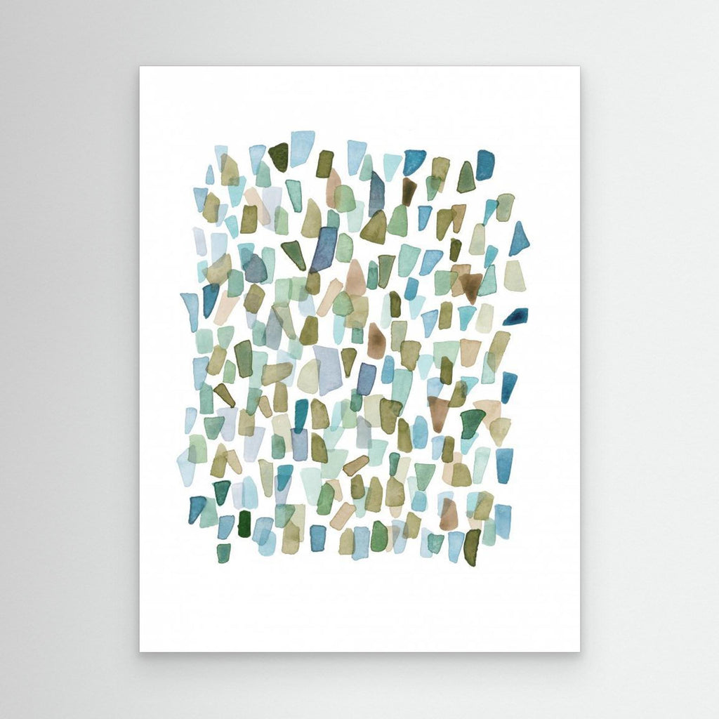 Green Mossy Seaglass