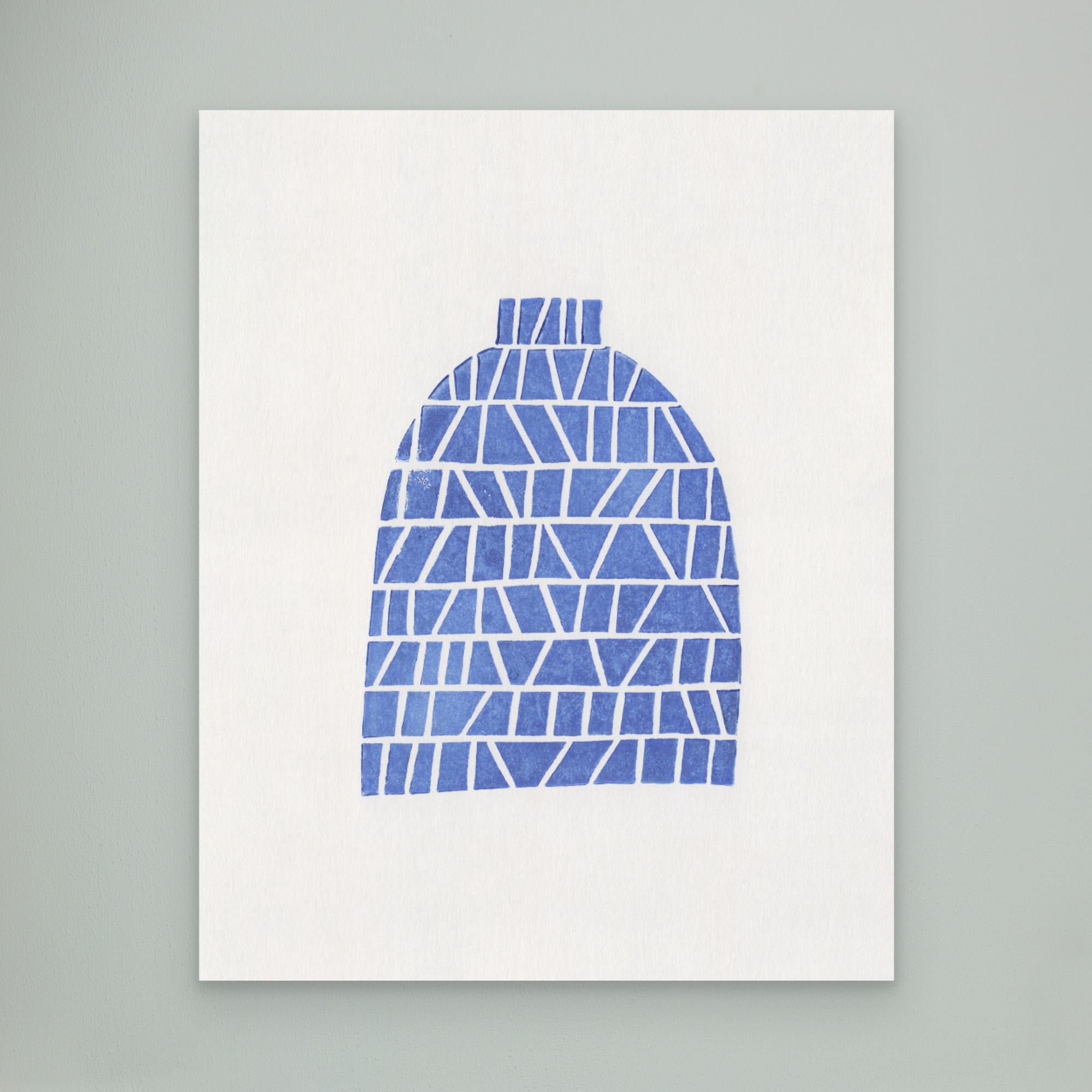 Linocut Vase