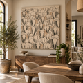 Elephant Herd Wall Art – Neutral African Wildlife Canvas- African Savanna