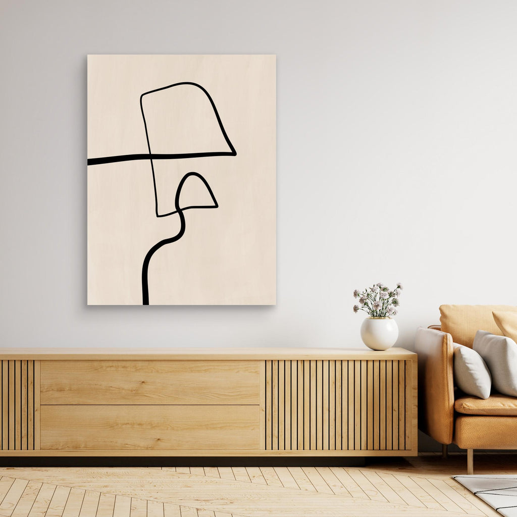 Single Black Line Artwork 