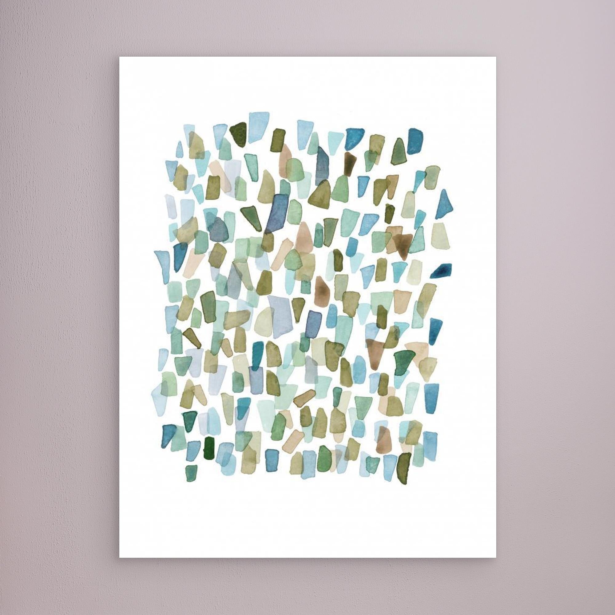 Green Mossy Seaglass