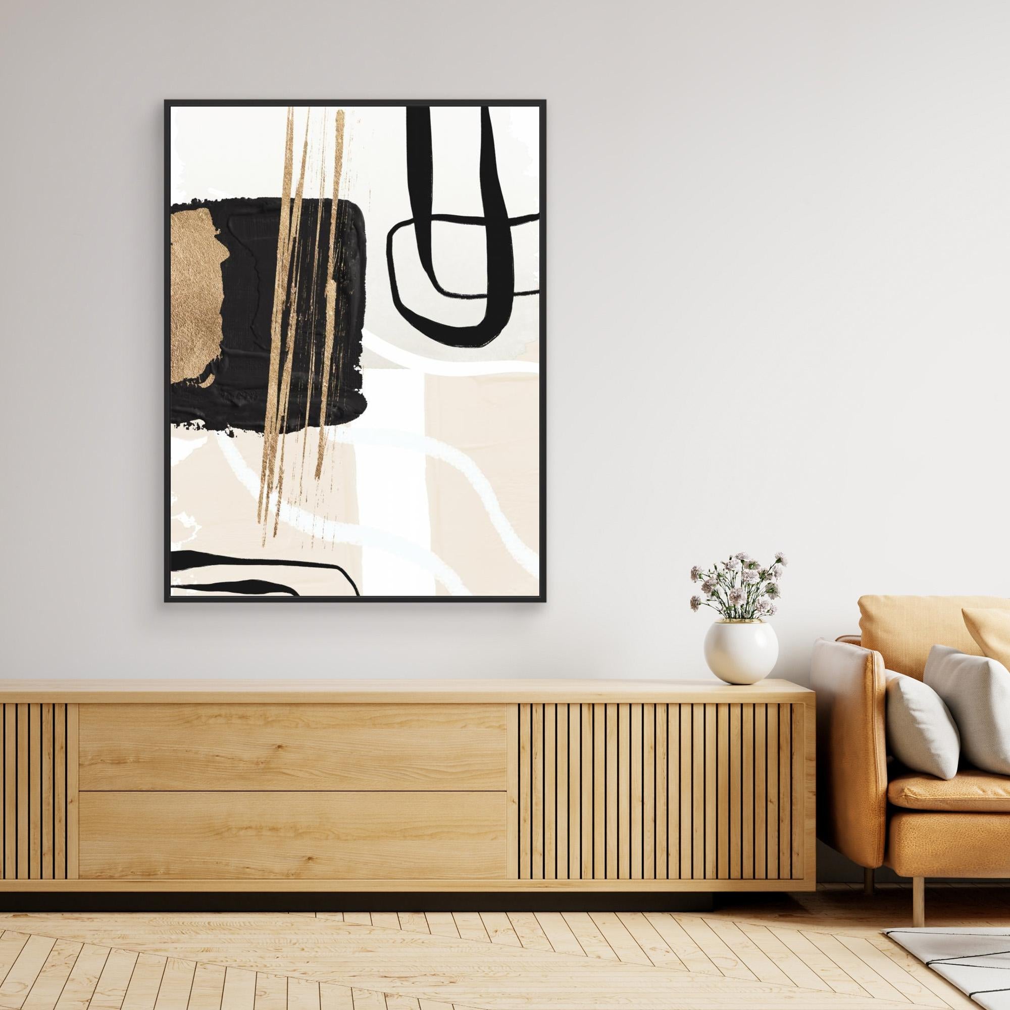 Abstract Black and Gold