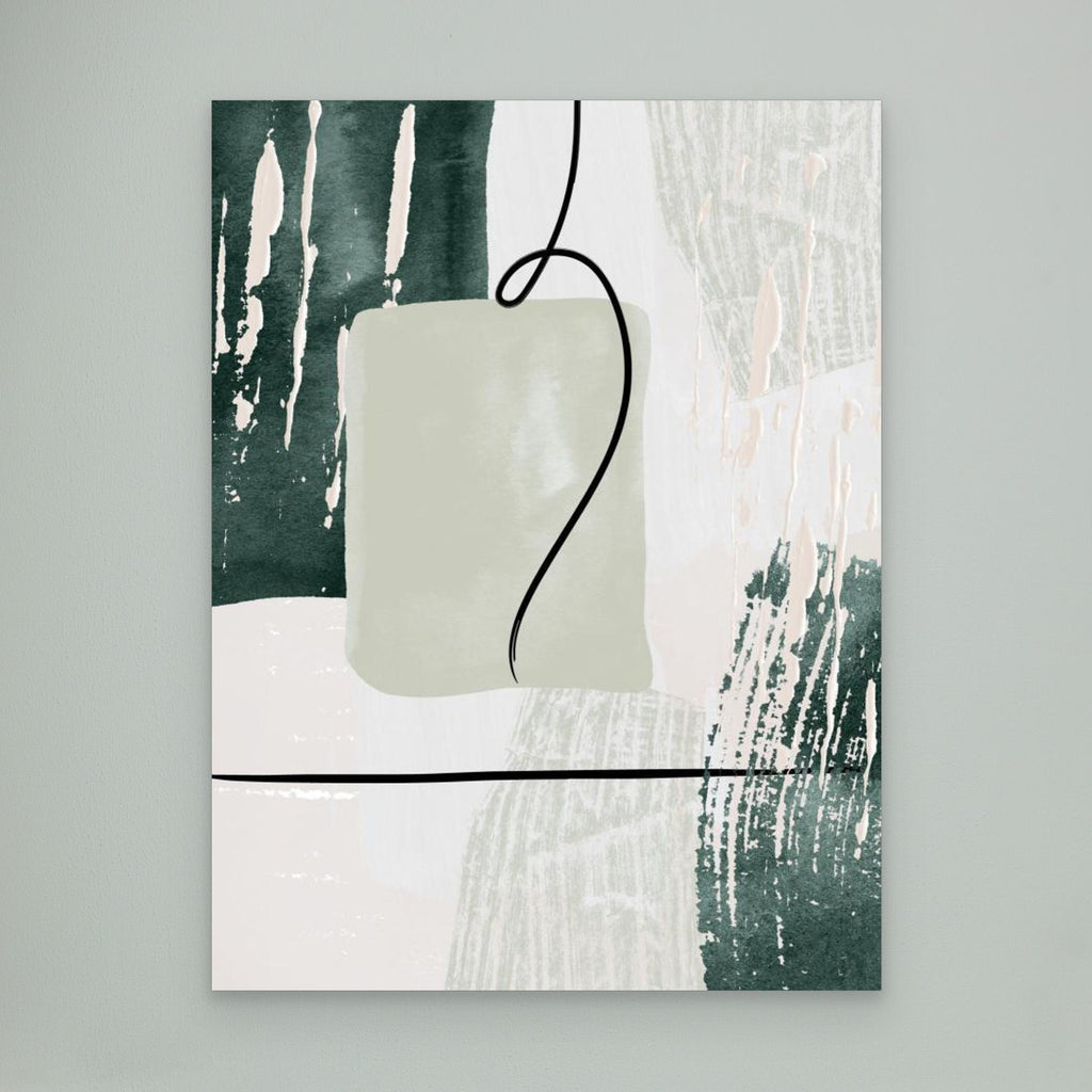 Abstract Shapes in Green