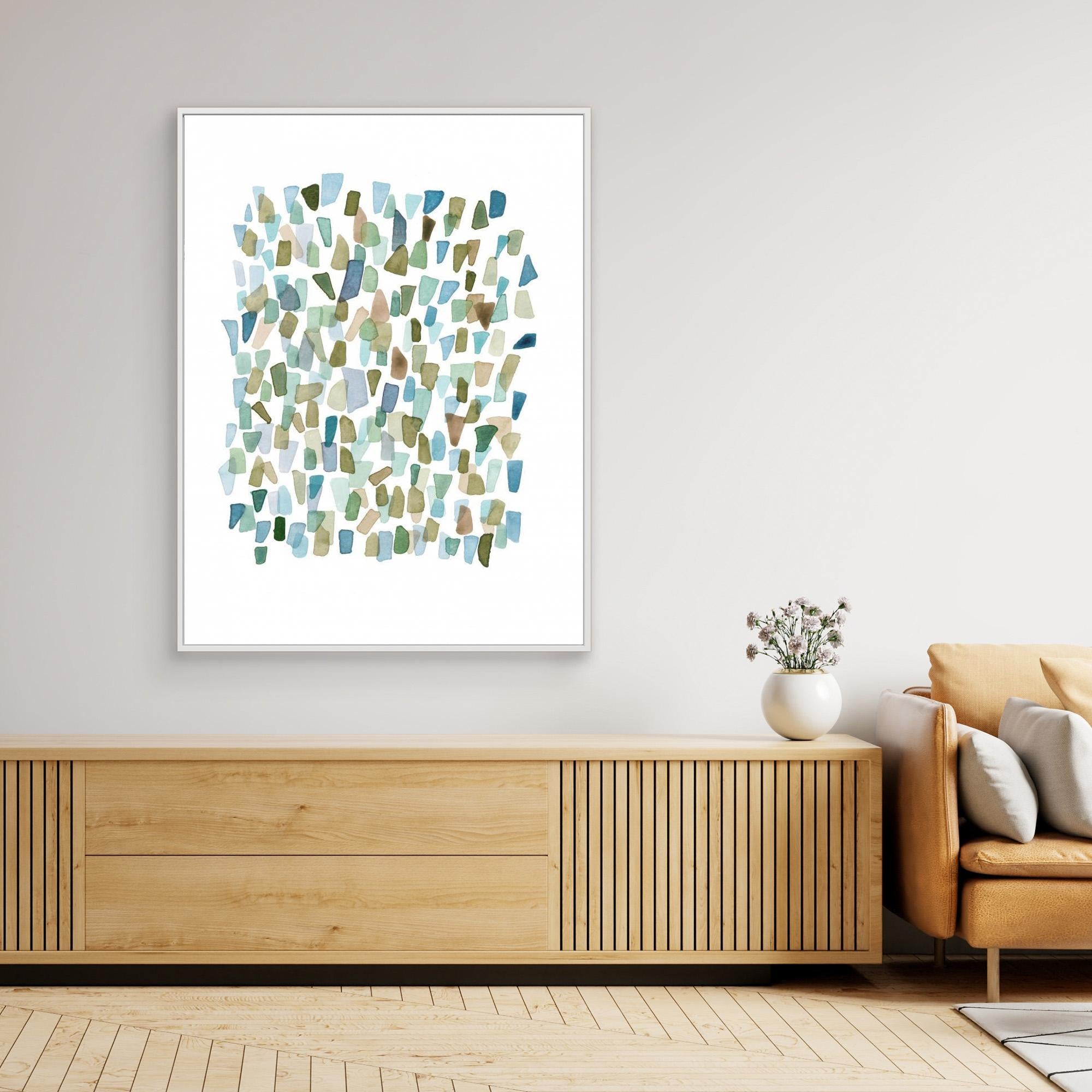 Green Mossy Seaglass