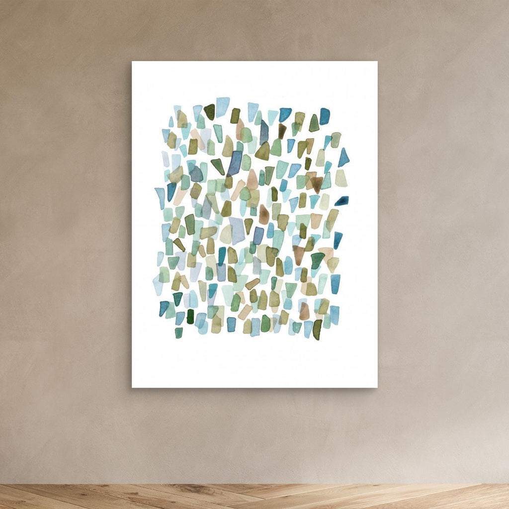 Green Mossy Seaglass