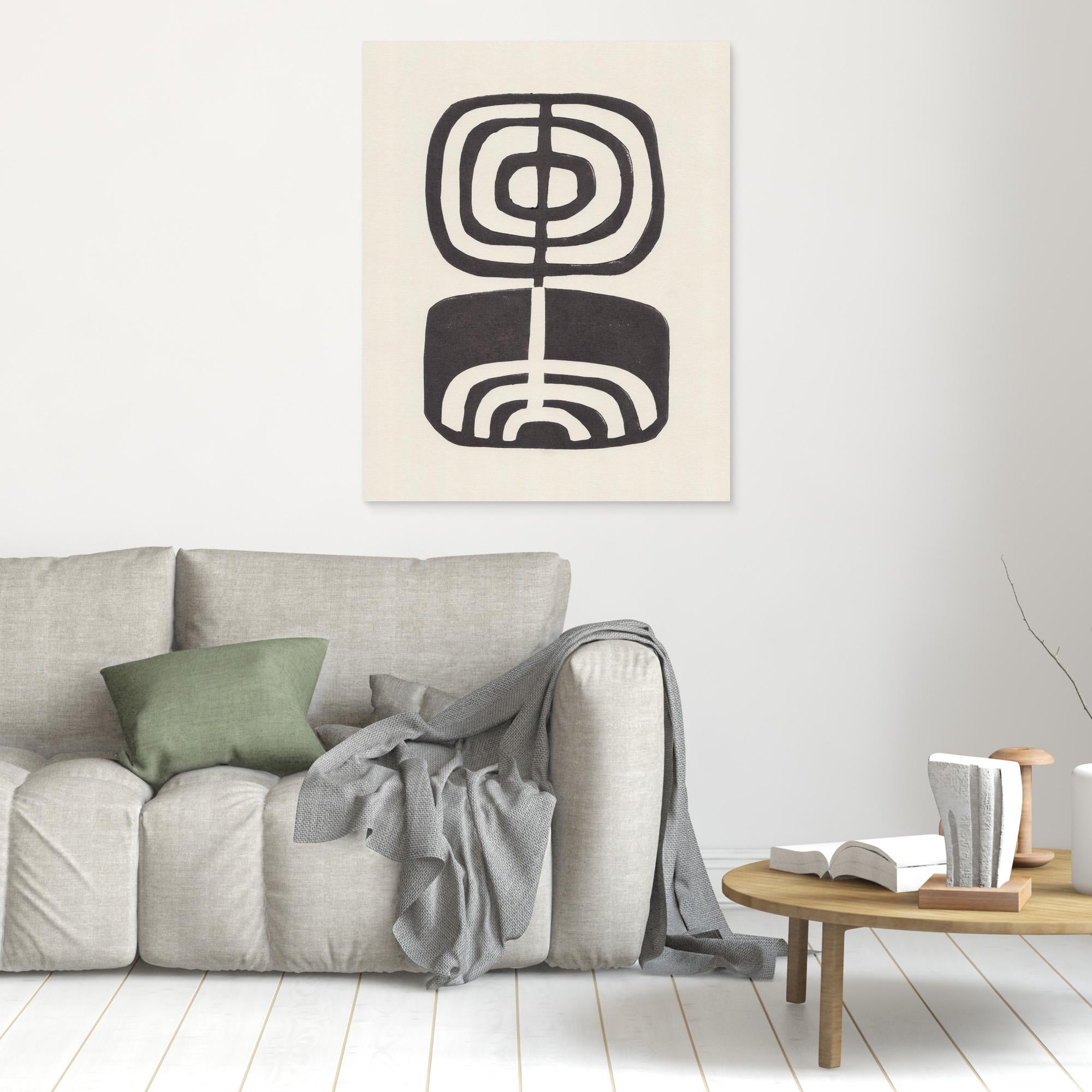 Modern Plant / Lino Print by Alisa Galitsyna