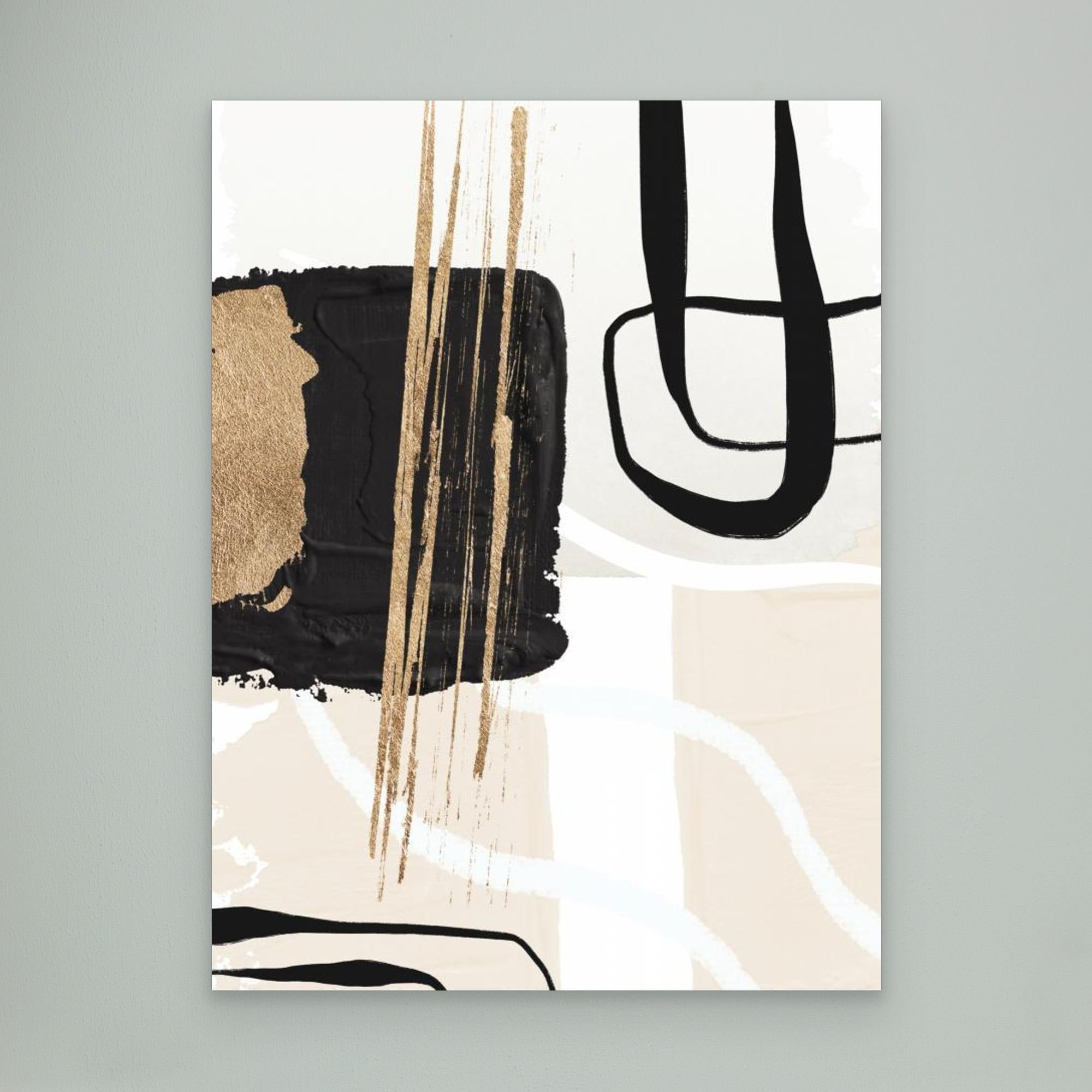 Abstract Black and Gold