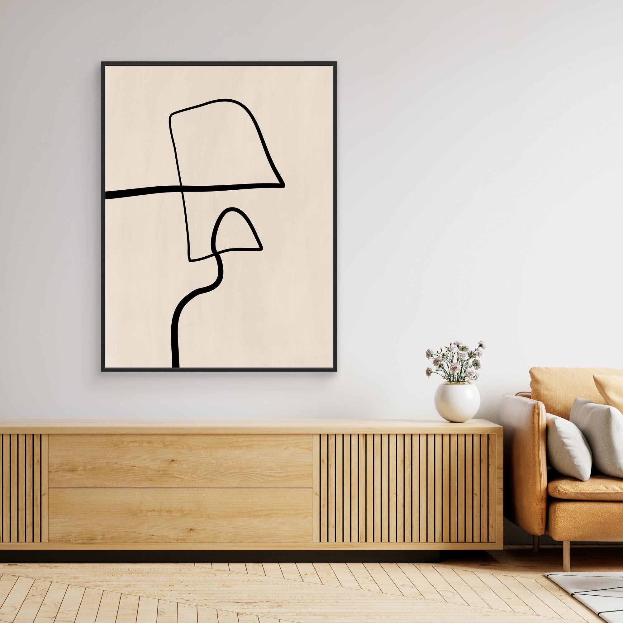 Single Black Line Artwork 