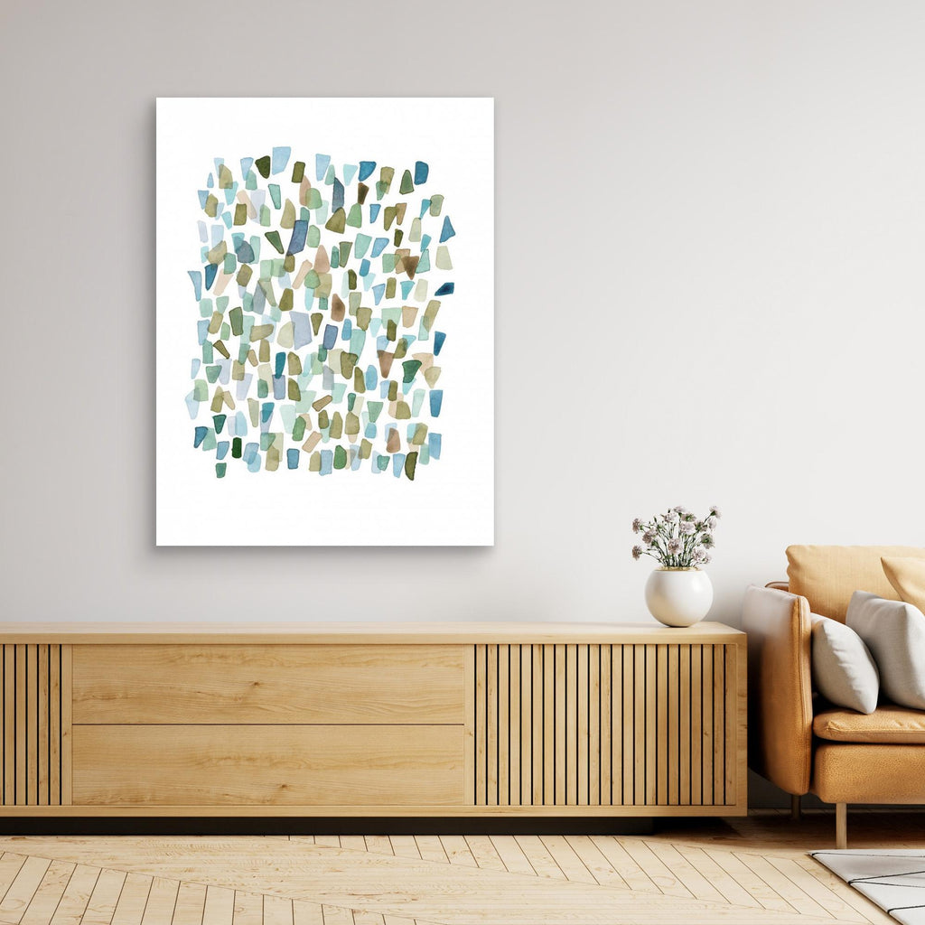 Green Mossy Seaglass