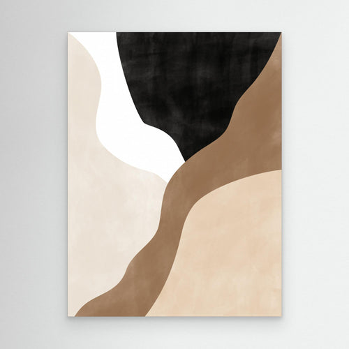Abstract Beige and Brown Art