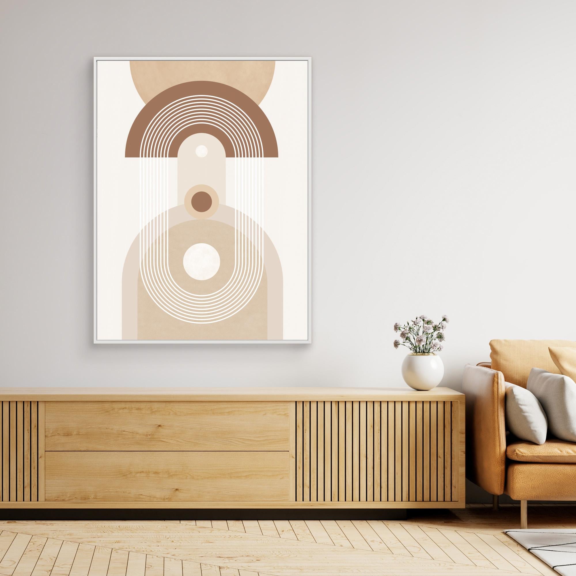 Beige Mid Century Poster