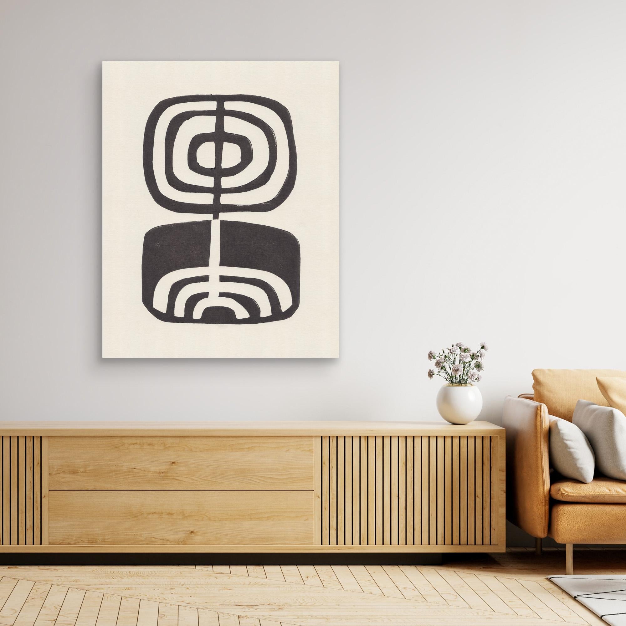 Modern Plant / Lino Print by Alisa Galitsyna