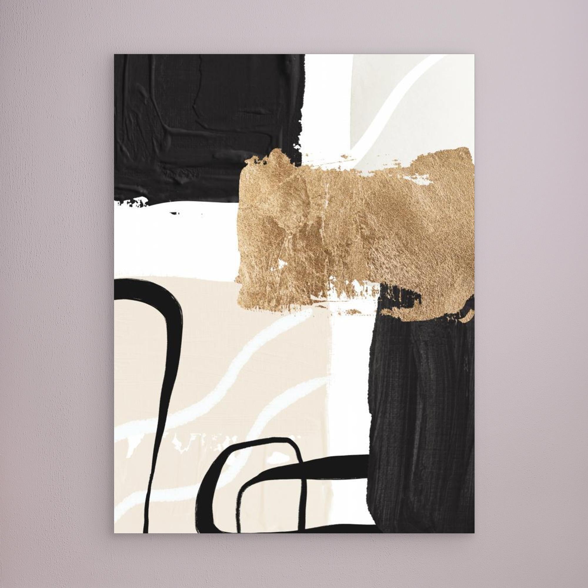 Abstract Black and Gold