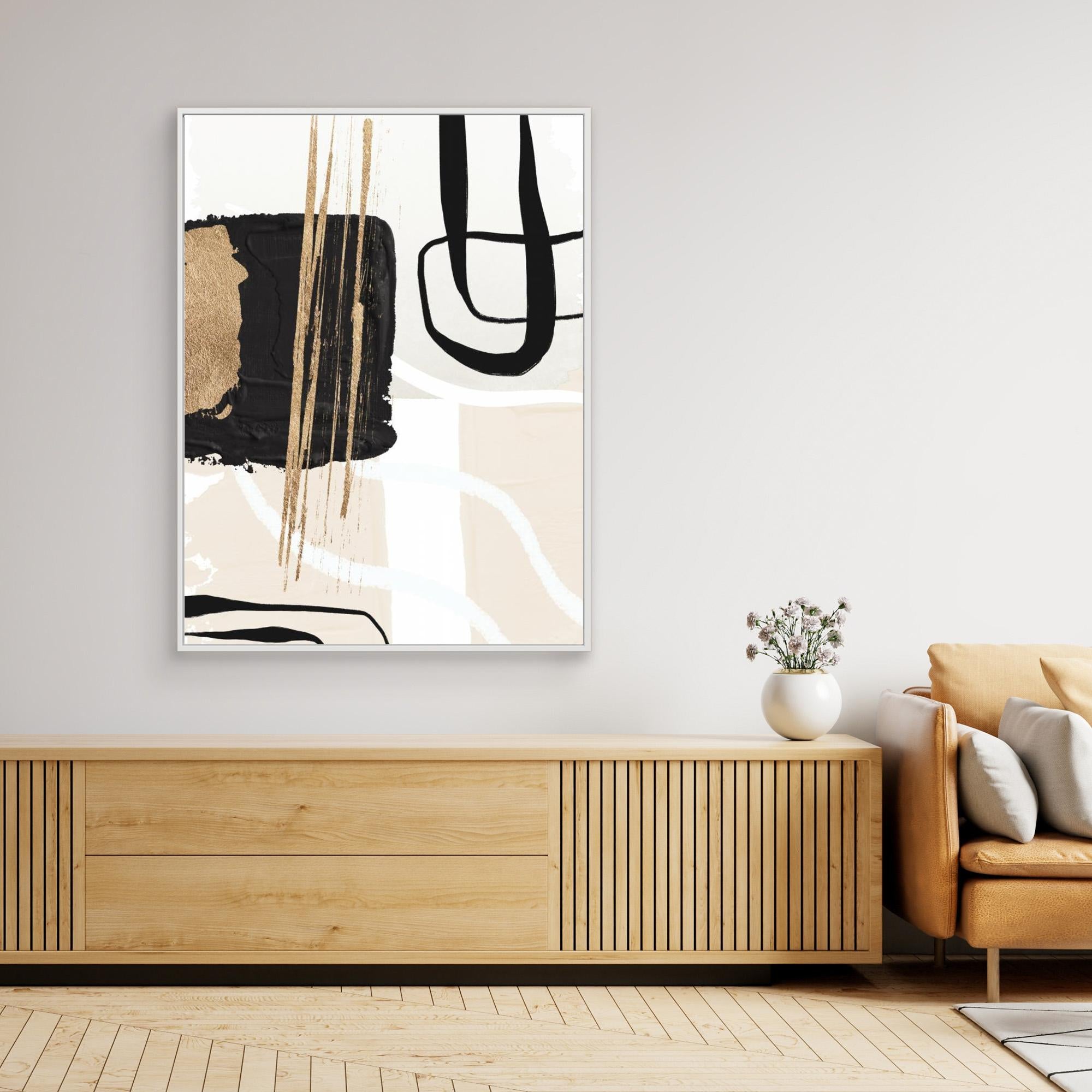 Abstract Black and Gold