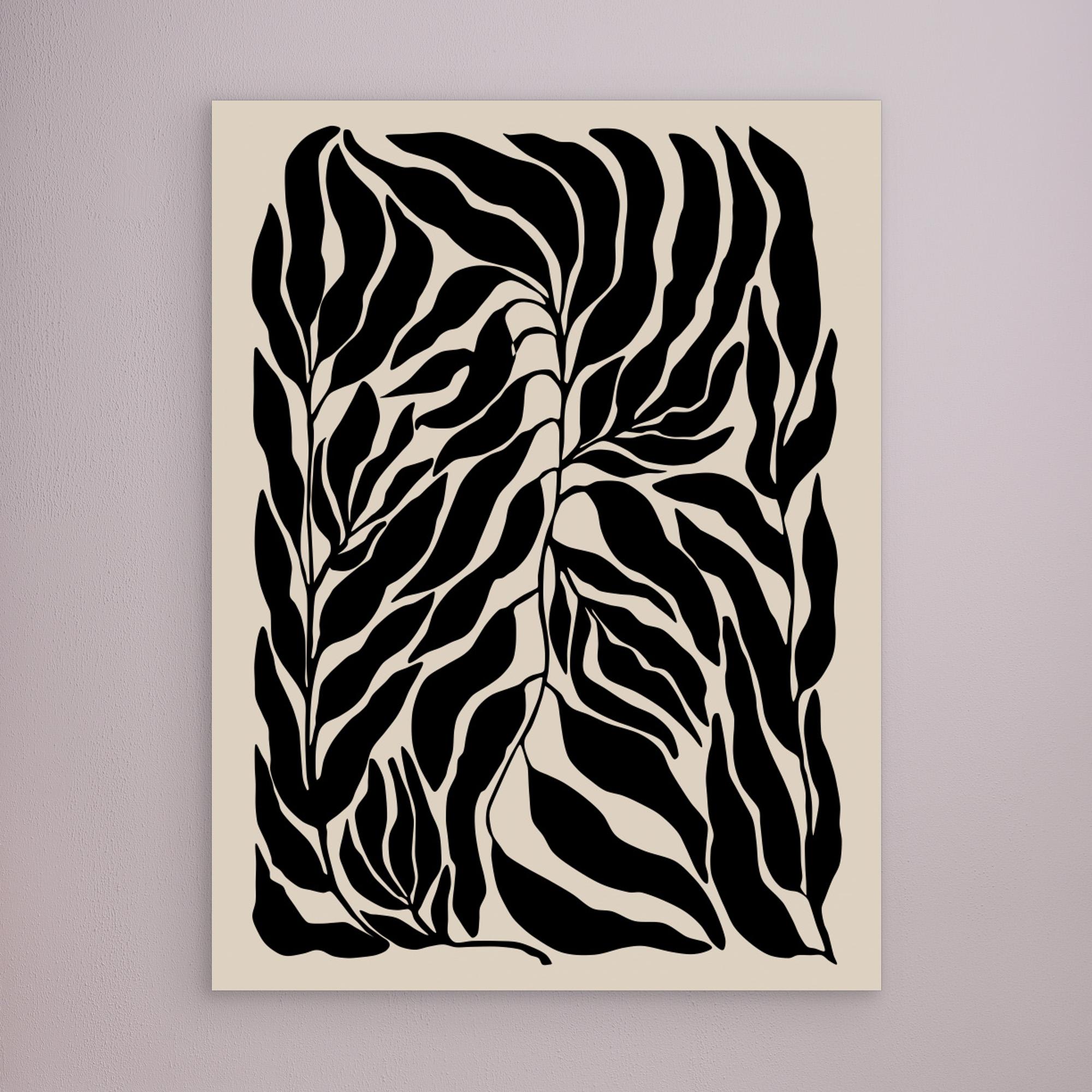 Black abstract plant 