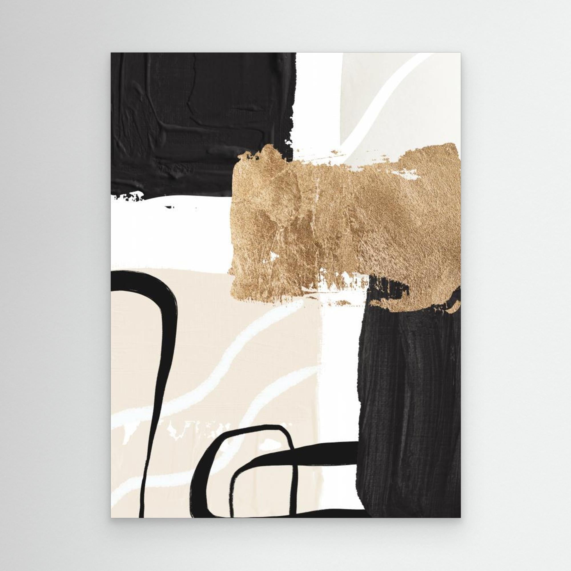 Abstract Black and Gold