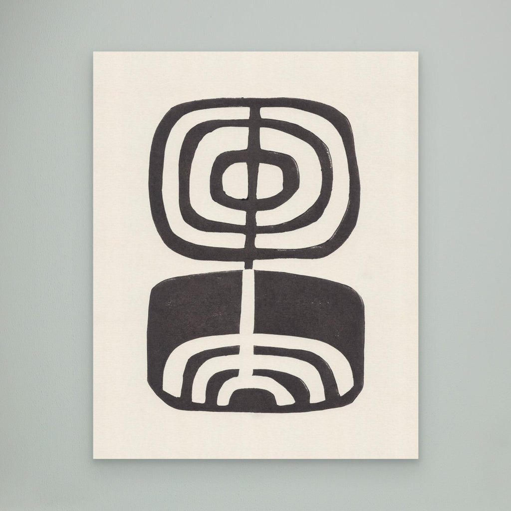 Modern Plant / Lino Print by Alisa Galitsyna