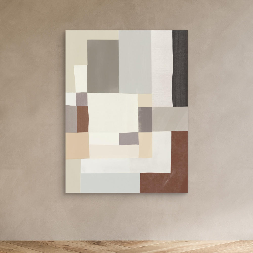 Neutral color geometrical abstract 02
